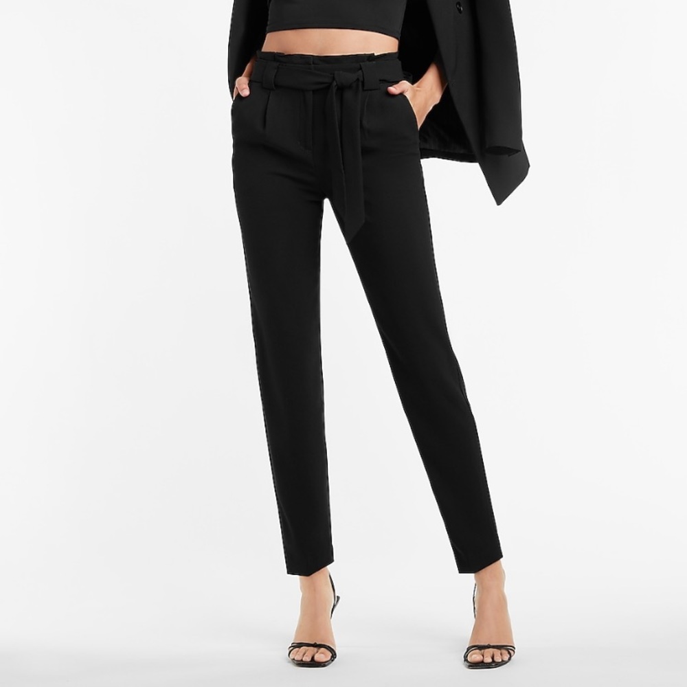 Express Black High Waisted Ankle Pants